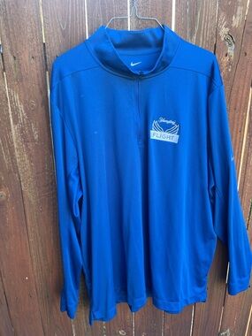 Nike Men’s Royal Blue Flight Quarter-Zip Performance Jacket